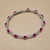 Ruby and diamond 7.50 inch bracelet 14kt white gold lifestyle shot
