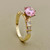 Pink Topaz Diamond Ring 1.60tcw