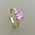 Pink Topaz Diamond Ring 1.60tcw