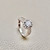 Solitaire White Gold Ring 0.75tcw