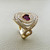 Pink Heart Statement Ring 1.25tcw