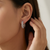 Double Row Diamond Hoop Earrings 0.17tcw