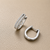 Double Row Diamond Hoop Earrings 0.17tcw