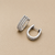 Triple Row Diamond Hoop Earrings 0.29tcw