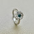 Flower Cluster Blue Diamond Ring 1.00tcw
