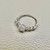 Cluster Diamond Bezel Set Engagement Ring 0.29tcw