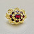 Garnet Pendant Brooch 1.80tcw
