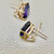 Emerald cut amethyst earrings 10.00tcw, set in 14kt yellow gold with clip-back closures. A unique, one of a kind design for women by Treasured & Co., Astoria, New York.