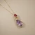 Ametrine & Tourmaline Pendant Necklace 4.34tcw