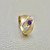 Chic gold cubic zirconia ring 0.90ct, made with 14kt yellow gold. A unique and stunning ring for women by Treasured & Co., Astoria, New York.
