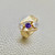 Stunning gold cubic zirconia ring 0.90ct, set in 14kt yellow gold. A fashionable and unique design for women by Treasured & Co., Astoria.