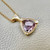 Radiant trillion ametrine and moissanite halo pendant necklace 2.76tcw, featuring a trillion cut ametrine and moissanite halo, set in 14kt yellow gold. A unique, one of a kind unisex necklace by Treasured & Co., Astoria, New York.
