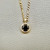 Unique black diamond solitaire pendant necklace 1.94tcw, set in 14kt yellow gold with a figaro chain. A stunning unisex design by Treasured & Co., Astoria.