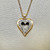 0.80tcw Diamond Heart Pendant Necklace Elegance