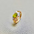 Stylish Yellow Gold Oval Peridot Ring