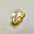 Unique handcrafted leaf ring 6.60g, set in two-tone 14kt white and yellow gold. A size 5 ring with a beautiful leaf design by Treasured & Co., Astoria.