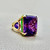 Flower Cut Amethyst Statement Ring 24.10tcw