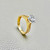 Classic solitaire ring 2.00tcw, set in 14kt yellow gold. An affordable and stunning engagement ring for women by Treasured & Co.