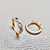 Timeless cable link hoop earring 0.16tcw, available in 14kt white or yellow gold with a unique paper clip style and diamonds. A modern design by Treasured & Co., Astoria.