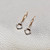 Elegant open circle diamond dangling earring 0.28tcw, crafted with diamonds and set in 14kt yellow gold. Featuring an 11mm hoop, a stunning design for women.