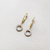 Open Circle Diamond Dangling Earring 0.28tcw