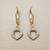 Open Circle Diamond Dangling Earring 0.28tcw