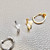 Heart Hoop Diamond Earring 0.09tcw
