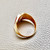 Baguette Orange Zirconia Statement Ring 18kt