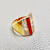 Baguette Orange Zirconia Statement Ring 18kt