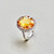 Exquisite Luxury Citrine Diamond Halo Ring from Treasured & Co.