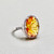 Fashionable Luxury Citrine Diamond Halo Ring Making Statement