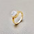 3 Carat Bezel Gold Statement Ring