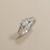 Round Channel Set Engagement Ring 1.00tcw