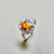 Luxury Oval Citrine And Diamond Ring