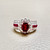 Oval Ruby Halo Diamond Ring 1.70tcw