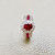 Oval Ruby Halo Diamond Ring 1.70tcw