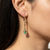 Pear Emerald Dangling Earrings 2.20tcw