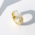 Matte & Milgrain Wedding Band 6mm Two Tone