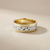 Diamond Pattern Comfort Fit Wedding Band 6mm