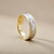 Diamond Pattern Comfort Fit Wedding Band 6mm