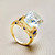 14kt Gold Aquamarine Cocktail Ring