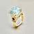 High-End 12.06tcw Aquamarine Ring