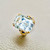 Yellow Gold Aquamarine Cocktail Ring