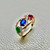 Oval Multi-Gemstone Gold Ring 2.00tcw