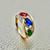 Oval Multi-Gemstone Gold Ring 2.00tcw