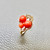 Elegant Gold Ring Featuring Red Coral Elegant Gold Ring Featuring Red Coral