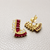 Ruby Stud Earrings 1.42tcw