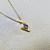 Unisex Sapphire Spear Pendant Necklace in 14kt Gold with Curb Chain Unisex Sapphire Spear Pendant Necklace in 14kt Gold with Curb Chain