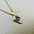 Chic 0.35ct Sapphire Spear Pendant Necklace in Pristine 14kt Yellow Gold Chic 0.35ct Sapphire Spear Pendant Necklace in Pristine 14kt Yellow Gold