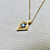 Bespoke 0.35ct Sapphire Knife Edge Pendant on 20-inch 14kt Gold Chain Bespoke 0.35ct Sapphire Knife Edge Pendant on 20-inch 14kt Gold Chain